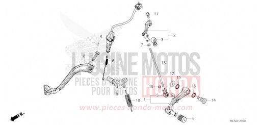 PEDAL CRF1100A3R de 2024