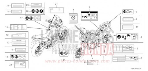 WARNETIKETT CRF1100A3R de 2024