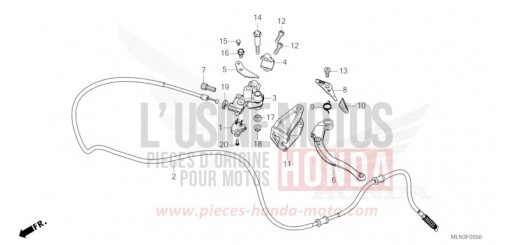 HANDBREMSHEBEL CRF1100D3R de 2024