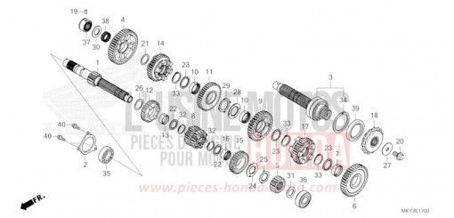 GETRIEBE CBR650RAP de 2023