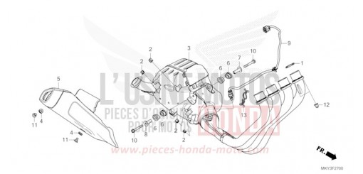 ABGAS-SCHALLDAEMPFER CBR650RAP de 2023