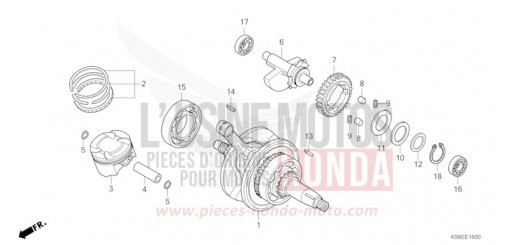 KURBELWELLE/KOLBEN CBF125NAR de 2024