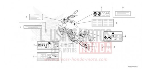WARNETIKETT CBF125NAR de 2024
