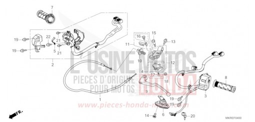 HEBELGRIFF/SCHALTER/KABEL CBR1000SPR de 2024