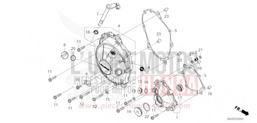 KURBELGEHAEUSEABDECKUNG CBR1000SPR de 2024