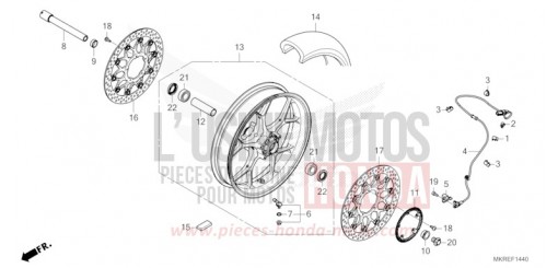 VORDERRAD CBR1000SPR de 2024