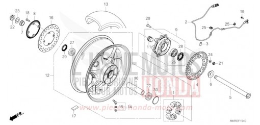 HINTERRAD CBR1000SPR de 2024
