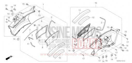 LUFTANSAUGKANAL CBR1000SPR de 2024