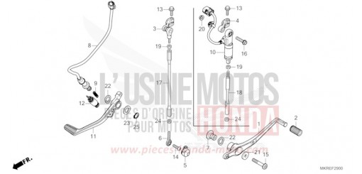 PEDAL CBR1000SPR de 2024