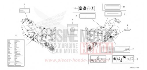 WARNETIKETT CBR1000STR de 2024