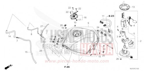 KRAFTSTOFFTANK/KRAFTSTOFFPUMPE CBR500RAR de 2024