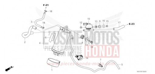 AKTIVKOHLEBEHAELTER CBR500RAR de 2024