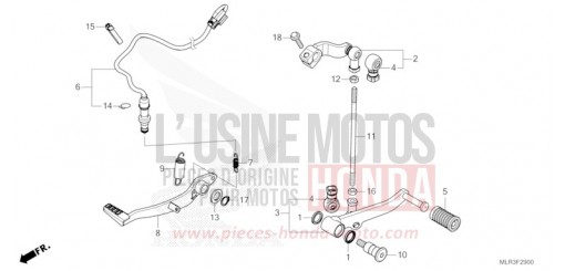 PEDAL CBR500RAR de 2024