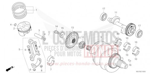 KURBELWELLE/KOLBEN CBR500RAR de 2024