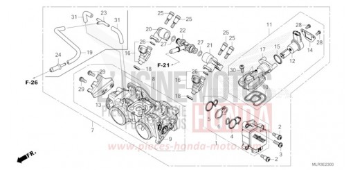 DROSSELKLAPPENGEHAEUSE CBR500RAR de 2024