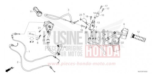 HEBELGRIFF/SCHALTER/KABEL CBR500RAR de 2024