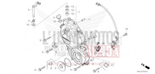 KURBELGEHAEUSEABDECKUNG CBR600R3R de 2024