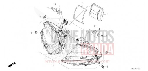 SCHEINWERFER CBR600R3R de 2024