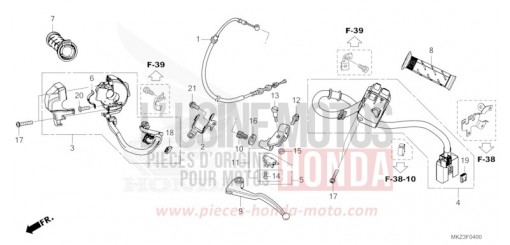 HEBELGRIFF/SCHALTER/KABEL CBR600R3R de 2024