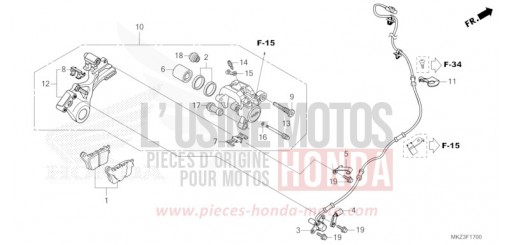 HINTERRAD-BREMSSATTEL CBR600R3R de 2024