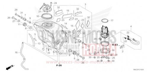 KRAFTSTOFFTANK/KRAFTSTOFFPUMPE CBR600R3R de 2024