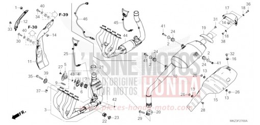 ABGAS-SCHALLDAEMPFER CBR600R3R de 2024