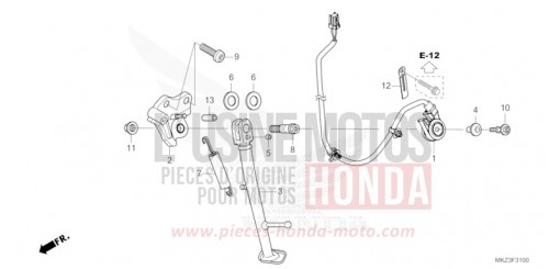 SEITENSTAENDER CBR600R3R de 2024