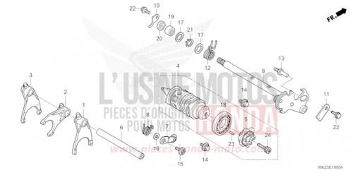 SCHALTTROMMEL CBR600R3R de 2024