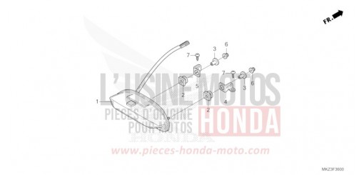 HECKLEUCHTE CBR600R3R de 2024