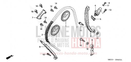 NOCKENWELLENKETTE/SPANNVORRICHTUNG CBR600RR4 de 2004