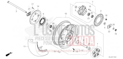 HINTERRAD CMX1100A2R de 2024