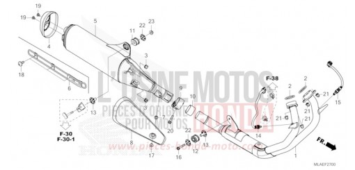 ABGAS-SCHALLDAEMPFER CMX1100AR de 2024