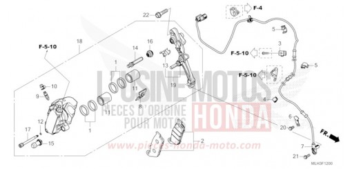 VORDERRAD-BREMSSATTEL CMX500A2R de 2024