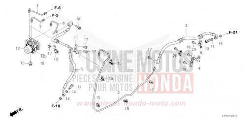 BREMSLEITUNG/BREMSSCHLAUCH/ABS-MODULATOR SH350AP de 2023