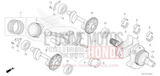 KURBELWELLE/KOLBEN ADV750R de 2024
