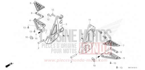 SOZIUS-FUSSRASTE ADV750R de 2024