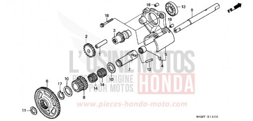RUECKFAHRGETRIEBE GL1500SEY de 2000