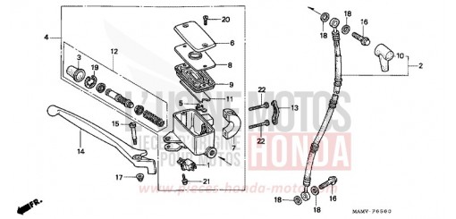 VORDERRADBREMSE GL1500SEY de 2000