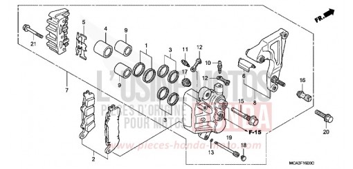 HINTERRAD-BREMSSATTEL GL18006 de 2006