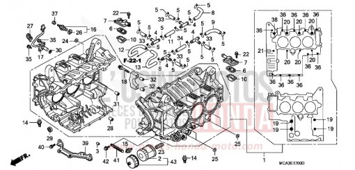 ZYLINDERBLOCK GL18008 de 2008