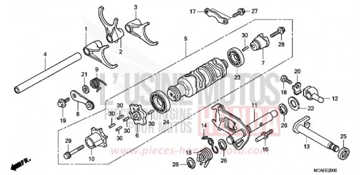 SCHALTTROMMEL/SCHALTGABEL GL18009 de 2009