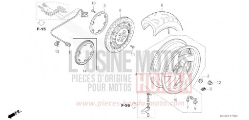 HINTERRAD GL18009 de 2009