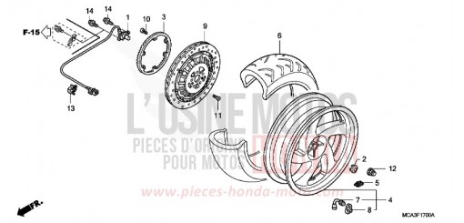 HINTERRAD GL1800A3 de 2003