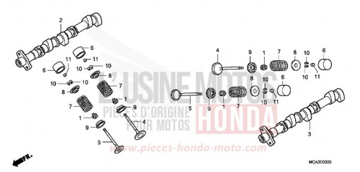 NOCKENWELLE/VENTIL GL1800A4 de 2004