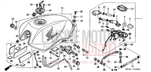 KRAFTSTOFFTANK CB900F2 de 2002