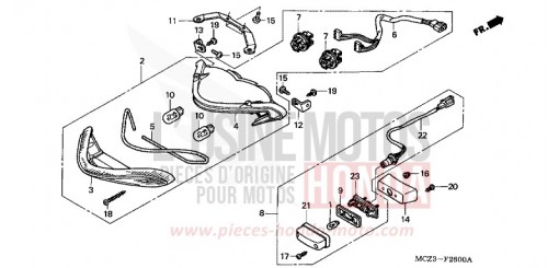 HECKLEUCHTE CB900F3 de 2003