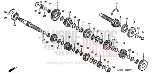 GETRIEBE CB900F7 de 2007