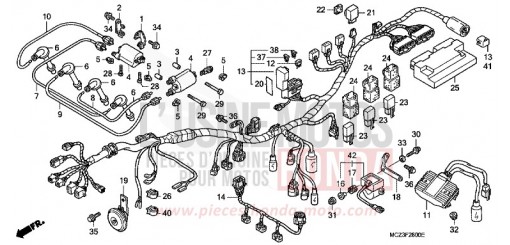 KABELBAUM CB900F7 de 2007