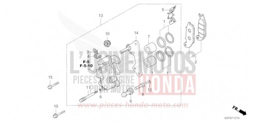 VORDERRAD-BREMSSATTEL Z125MAS de 2025