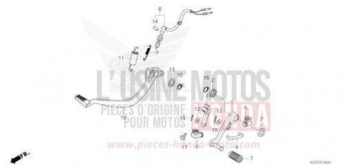 PEDAL Z125MAS de 2025